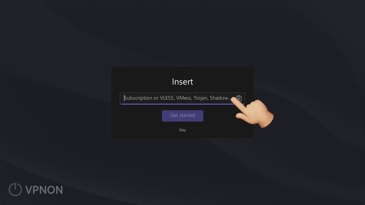 Connecting VPN in happ app on Linux