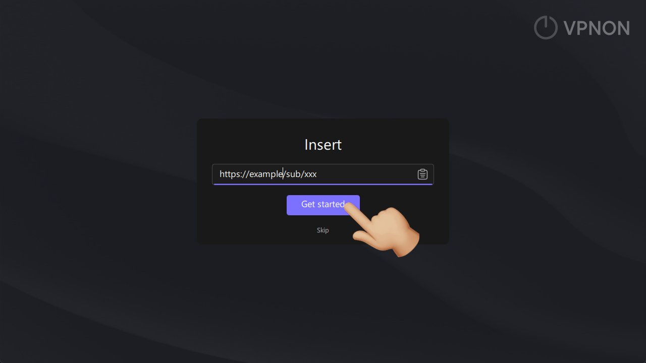 Connecting VPN in happ app on Windows